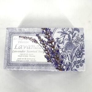 La Saponeria Firenze‎ Bar Soap Lavender Scent 10.5 OZ Made In ITALY Luxury